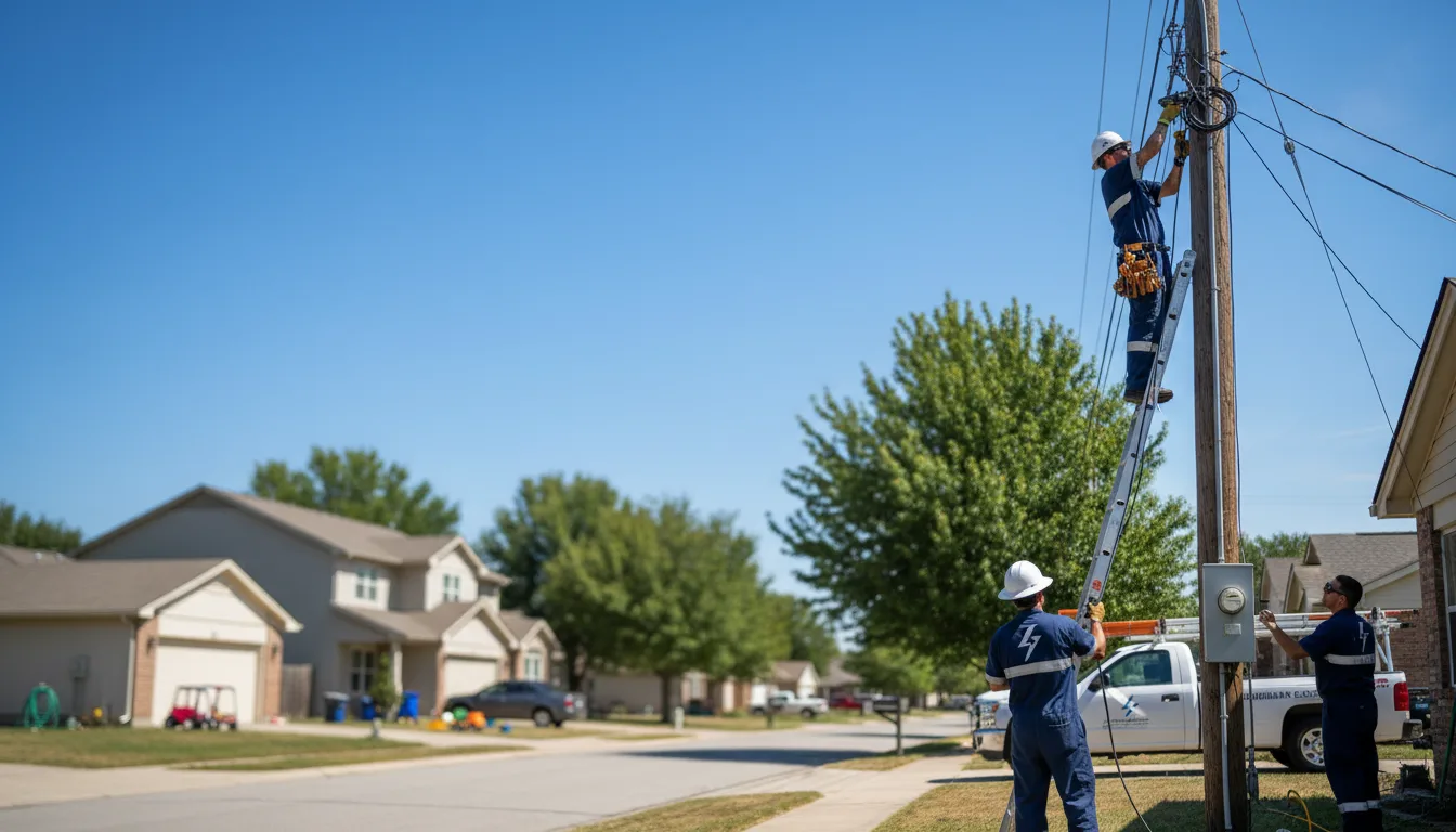 Residential electrician providing installation services in Cook, NE